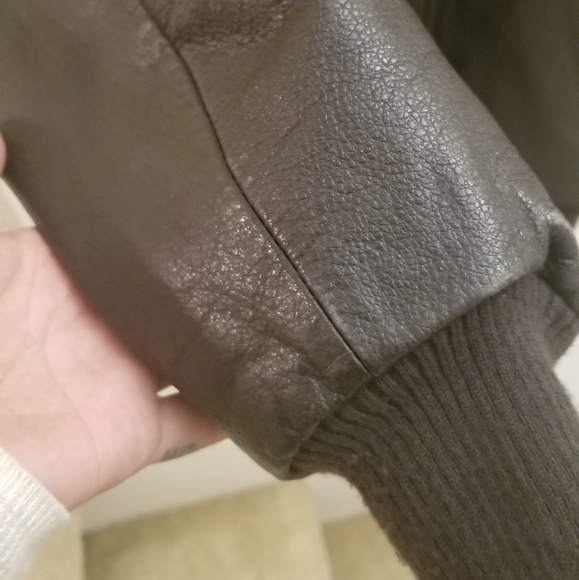 GAP Leather Brown Jacket - Picture 3 of 4